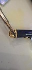 Sheaffer Vintage Double Fountain Desk Pen Set Black  60s 14k Nibs