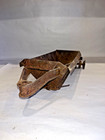 Set Of Two Brown Large Fire Damaged Vintage Pressed Steel Truck parts