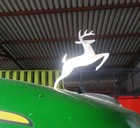 Stainless Steel Hood Logo For John Deere  R m Series Tractors