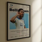 Jude Bellingham Poster  Bellingham Fan Gift  Football Print  England Art
