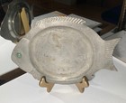 Chinese Pewter Fish Plate Circa 1928-1949