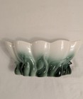 Vintage Hull Regal 308 Planter Green White Flower Shaped Pottery 1960 s