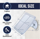 Fogless Shower Mirror For Shaving With Upgraded Suction - 360   Swivel Design