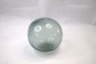 Fishing Net Float Antique Japanese Style 3 25  Aqua Blue Blown Glass