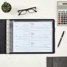 7-ring Business Check Binder Portfolio With 600 Checks Capacity  14 X 10 In