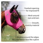Professional s Choice Comfort Fit Pink Fly Mask  Warmblood  cfm300-pin 