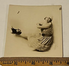 1920s Vintage Photo Beautiful Flapper Girl Pretty Dress