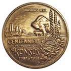 1961 Kansas Statehood Centennial Cherokee County Medal - Columbus Ks Token