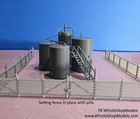 N Scale 6 Ft Tall Chainlink Fence 5 Pcs Over 25 Inches  N1072