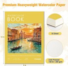 Watercolor Paper Pad  9 x12  Water Color Paper 140lb 300gsm  Yellow   Cold