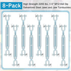 Turnbuckle Hook  1 2 Inch Hot Dipped Galvanized Steel Jaw And Jaw Turnbuckle  22