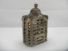 Vintage Ac Williams Cast Iron Bank Building Coin Bank Original