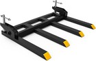 42  Clamp Debris Forks 2100lbs Loader Bucket Skid Steer Tractor Attachment Clean