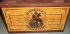 Vtg Wooden Storage Hinged Lid Crate Box W  Baker Cocoa Dorchester Ma Labels