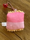 Strawberry Gummy Mini Plush Keychain Excellent