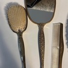 Vintage Ornate Vanity Dresser Set     Mirrors  Brush  Comb   Mirrored Trays