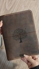 Personalized Trifold Leather Journal Cover  Refillable Journal Notebook A5 A6