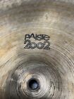 Paiste 2002 Medium 18  Black Logo Crash Cymbal Used