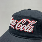 Coca-cola Atlanta Script Stretch Baseball Cap Fit Sz One Size Black 23632  new 