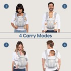 Ergobaby Omni Breeze  Breathable Mesh Baby Carrier  Lumbar Support  7-45 Lb 