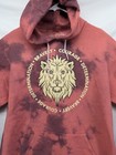 Harry Potter Gryffindor House Red Tie-dye Hoodie Red Black Unisex