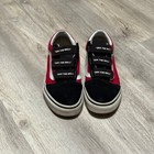 Vans Old Skool V Logo Pop Womens 6 Black Skateboard  Shoes Sneakers Men s 4 5