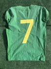 Oregon Ducks Practice Player Worn Team Issued Jersey  7 Logo Patch Green Nike
