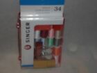 Singer Sewing Kit Storage Box 34 Pc Set Thread Needle Scissors Travel Kit    A27