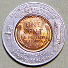 Rare Encased Penny 1933 Chicago World s Fair B   O Railroad Token Lot 323