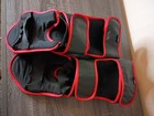 Combat Corner Elite Spar Shin Guards Medium  Red black  Muay Thai Kickboxing