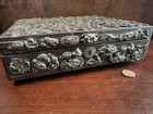 Antique Edo Period Japanese Samurai Memory Box With 125  Menuki Sword Ornaments