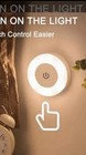 Smart Led Touch Night Light 3 Color Modes Usb Rechargeable Dimmable Bedroom Lamp