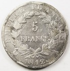 France 1812 A Napoleon I 5 Francs Silver Coin Xf Details Km 694 1