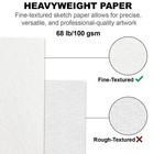 Fuxi 9  X 12  Sketch Book Top Spiral Bound Sketch Pad 1 Pack 100 Sheets 68lb    