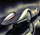 Mid Century Modern Sculpture Rare Art Deco Antique Vintage Race Sport Car Racing