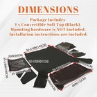 4pcs For Jeep Wrangler Tj Soft Top Replacement 1997-06 W clear Windows Black