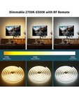 5v Usb Cob Led Strip Light 6 56ft 2m 1200lm Dimmable 640leds 2700k Warm White Cr