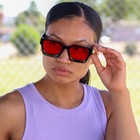 2 Pack Retro Square Frame Sunglasses For Women Men Fashion Chunky Rectangle
