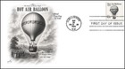 Hot Air Balloon   Faux-fdc Artistamp cinderella artcraft - W extra Stamp Pair