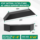 4  x4    actual  3 2  x3 2    45 Degree Angle Support Bracket 2pcs  Heavy Duty P