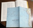 Vintage National Geographic Isles Of The South Pacific 1968 Hc Book W large Map
