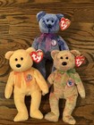 Ty E-bear Periwinkle Speckles Sunny Internet Exclusive Beanie Babies 