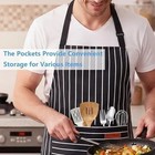Kitchen Chef Bib Apron Cooking 2 Pockets Waterproof Butcher Catering Restaurant