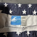 Dream Wave Men   s Swim Trunks L American Flag Red White Blue Lined Board Shorts