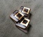 Antique Czech Glass Buttons - Vintage - Art-deco - 1920  s-1930  s  3pcs  - H206