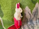 Vtg Japan Celluloid Miniature Easter Bunny Rabbit Toy Figurine W  Top Hat   Cane