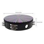 Tambourine Hand Held Drum 8   Double Row Jingles For Kids Adult Church Ktv Party