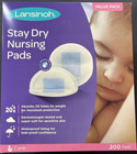 Lansinoh Stay Dry Disposable Nursing Pads For Breastfeeding 200 Count Pack