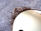 Gold Ormolu Vanity Dresser Bar Mirror Tray Wedding Hollywood Regency Vintage