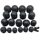 16 - 32mm Ball Head End Caps Plastic Blanking Hole Plugs Bungs Pipe Tube Inserts